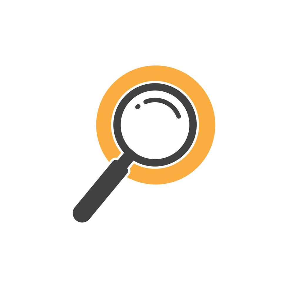 magnifier icon logo vector illustration design