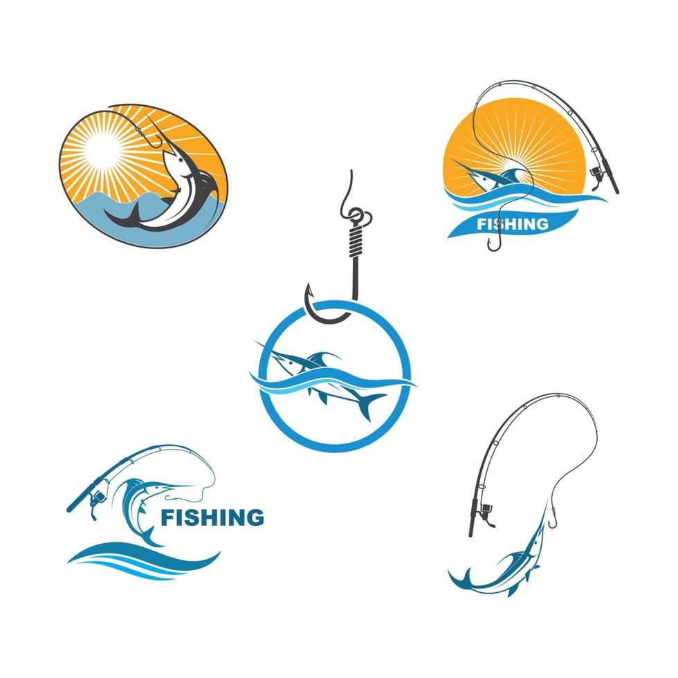 fishing logo icon  vector illustration