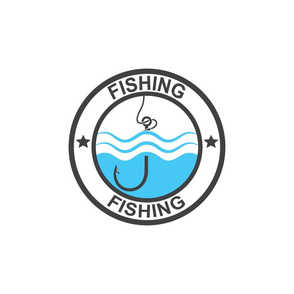 fishing logo icon vector illustration 19608545 Vector Art at Vecteezy