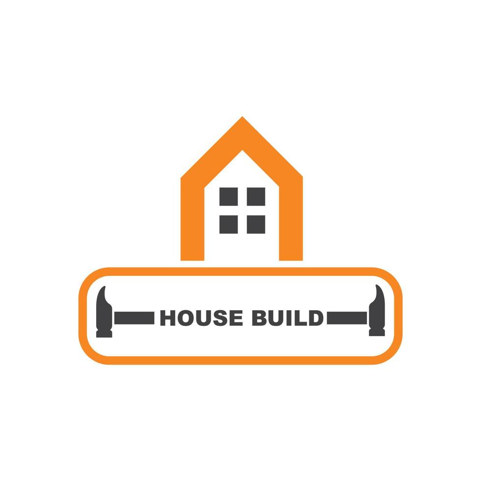 house build and renovation logo icon vector illustration