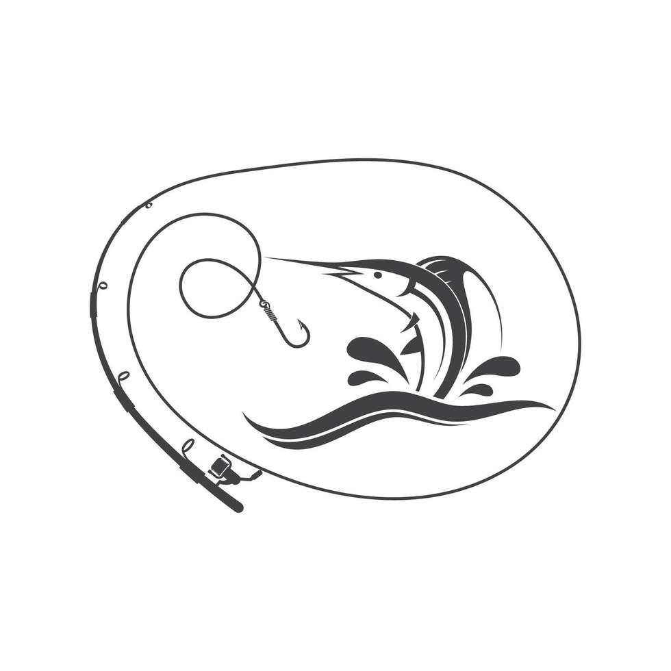 fishing logo icon  vector illustration