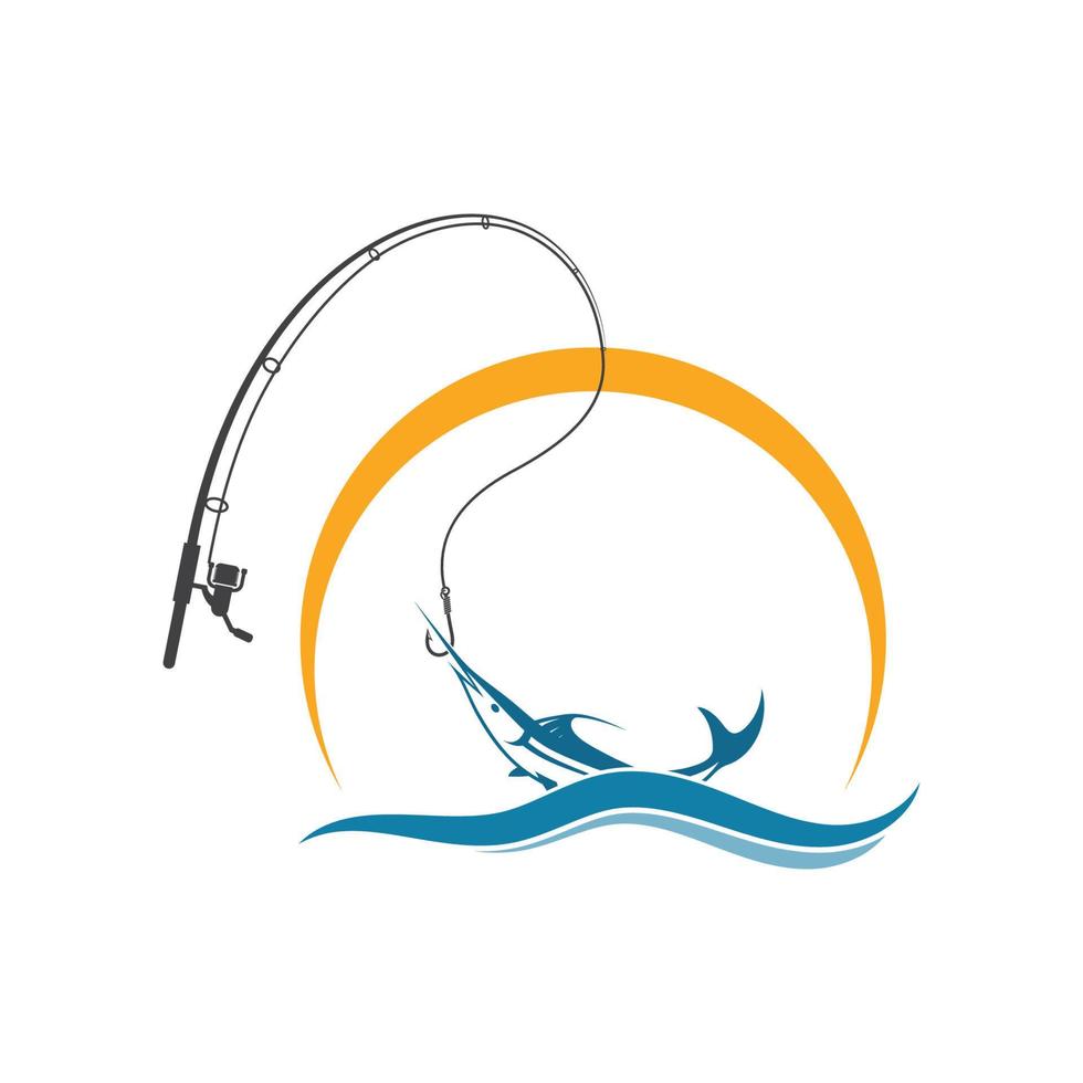 fishing logo icon  vector illustration