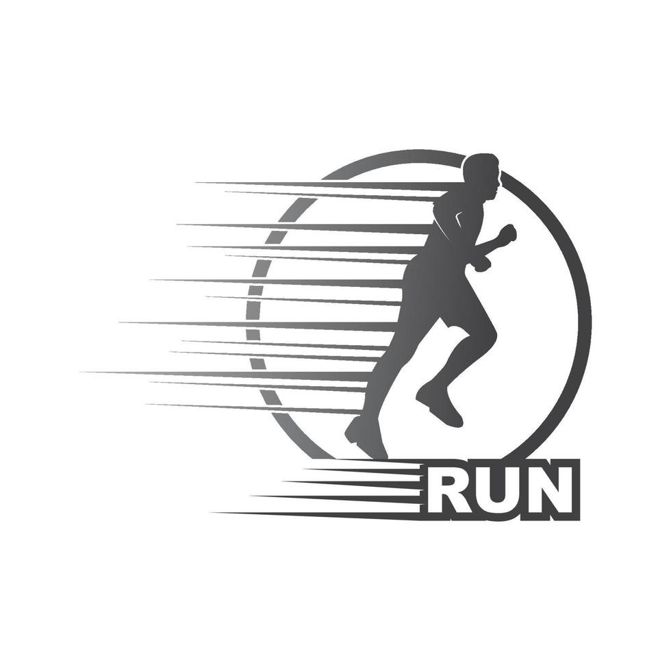 running man icon vector illustration design