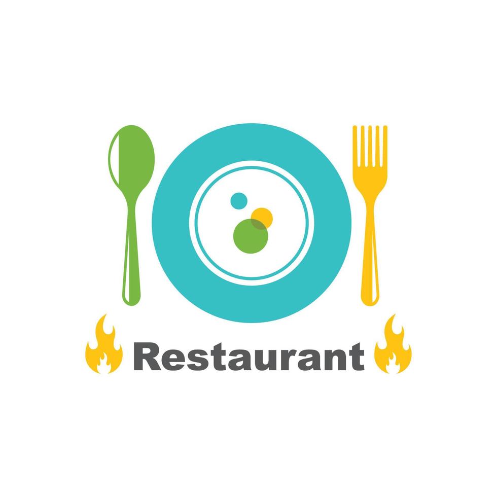 fork,spoon logo icon vector illustration