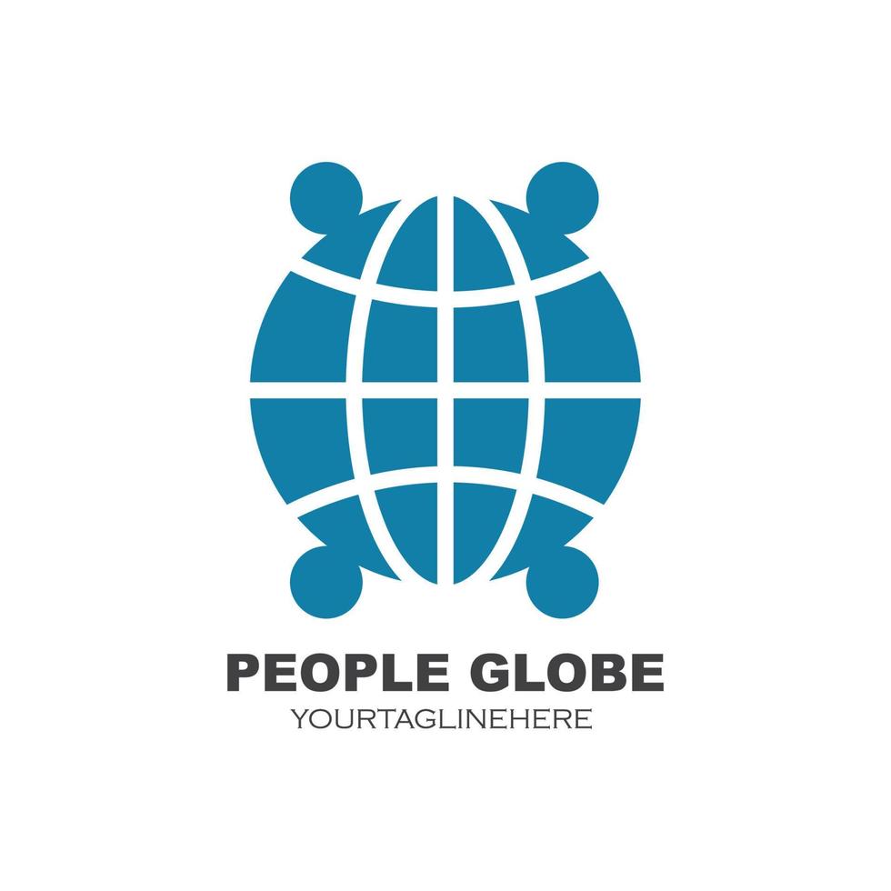 globe,global business,network connected logo icon vector