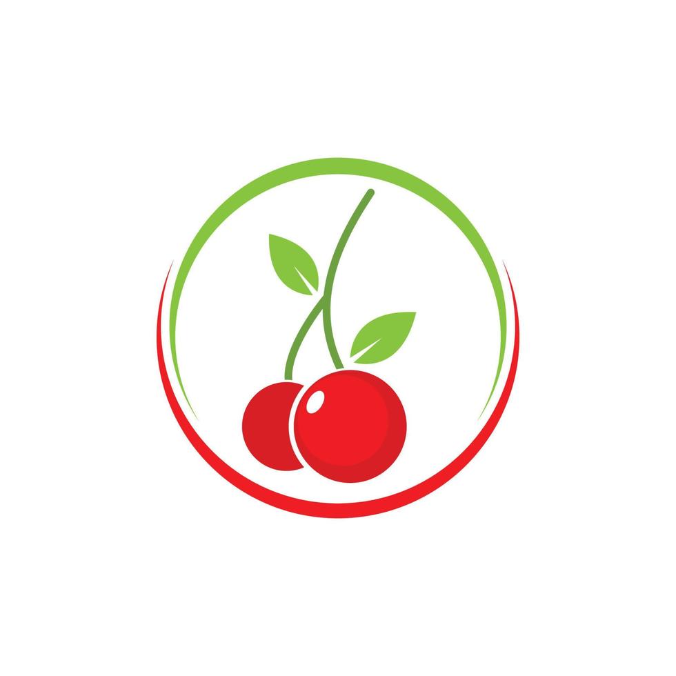 cherry fruit icon vector illustration