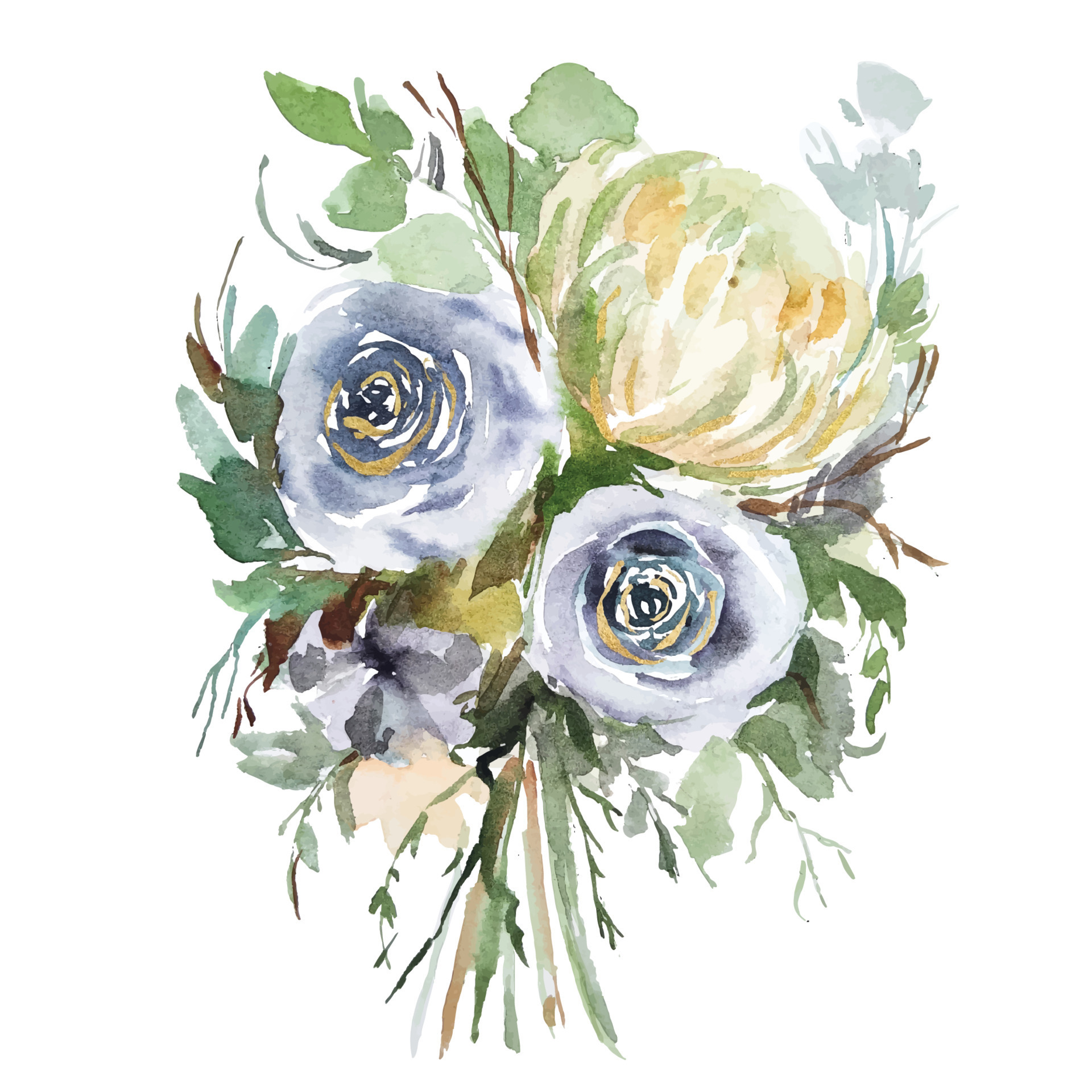 watercolor flower bouquet clipart 19608779 Vector Art at Vecteezy