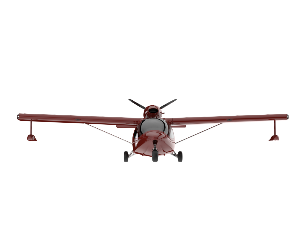 Airplane isolated on transparent background. 3d rendering - illustration png