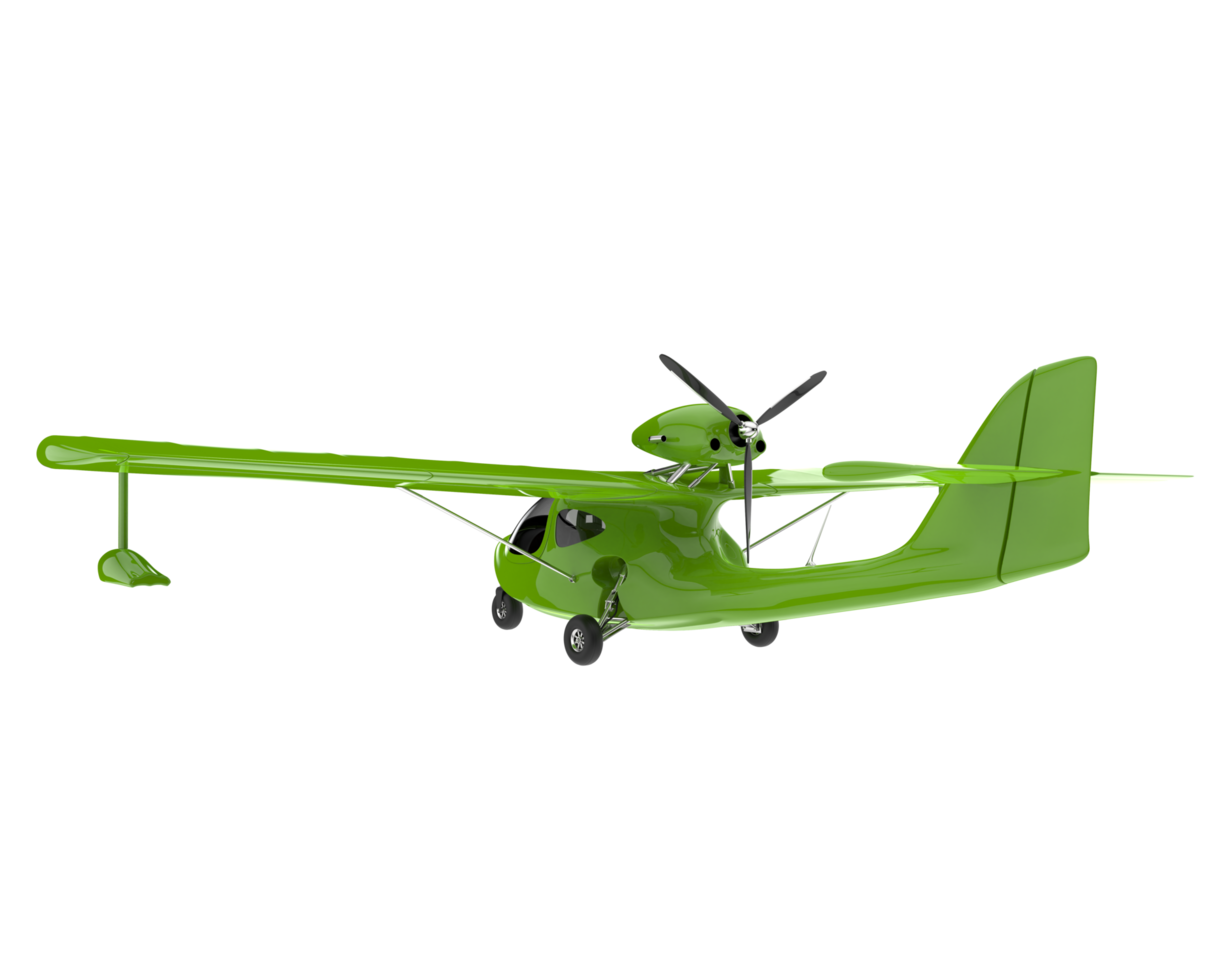 Airplane isolated on transparent background. 3d rendering - illustration png