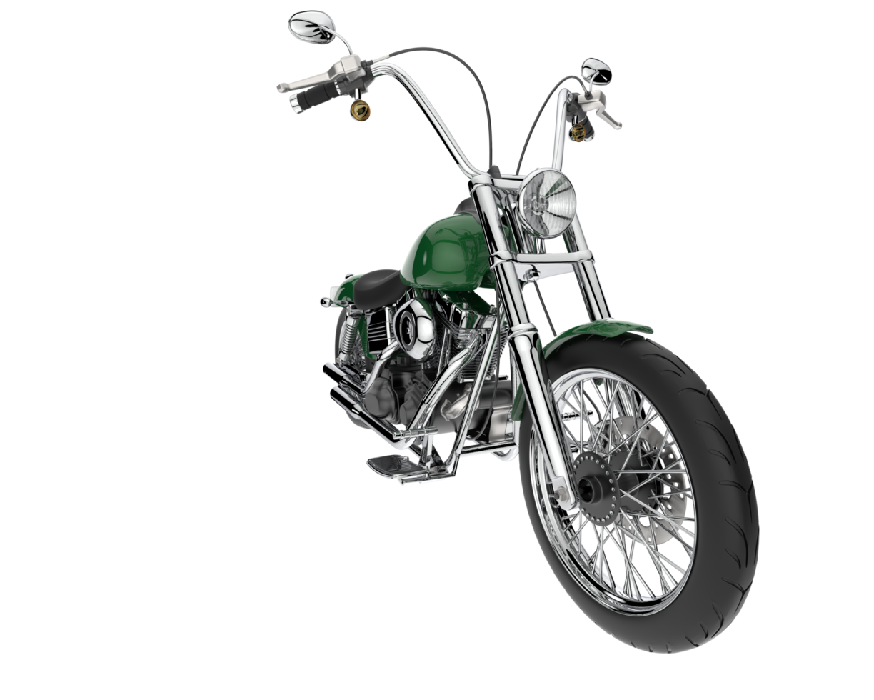 Motorcycle isolated on transparent background. 3d rendering - illustration png