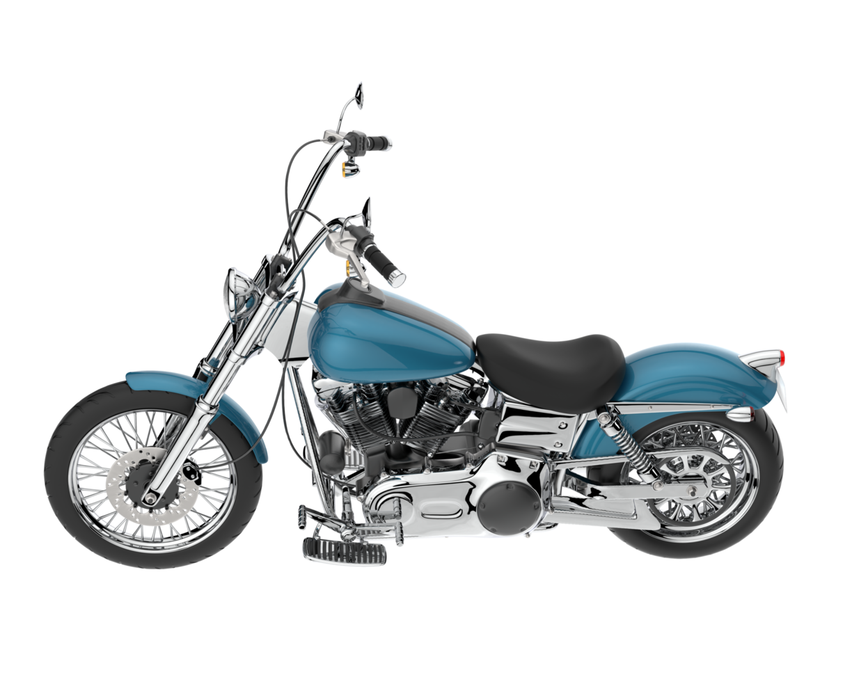Motorcycle isolated on transparent background. 3d rendering - illustration png