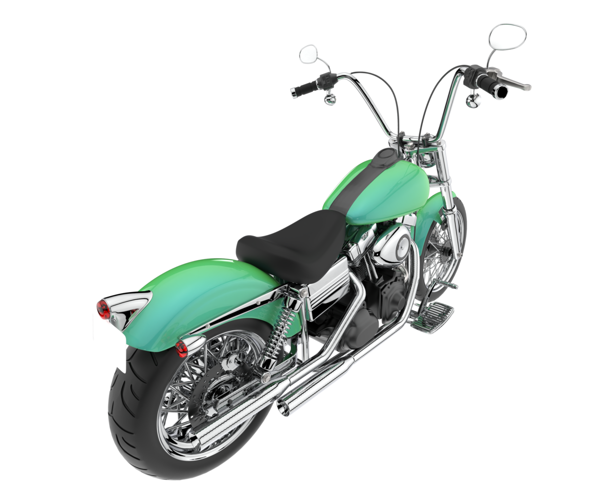 Motorcycle isolated on transparent background. 3d rendering - illustration png