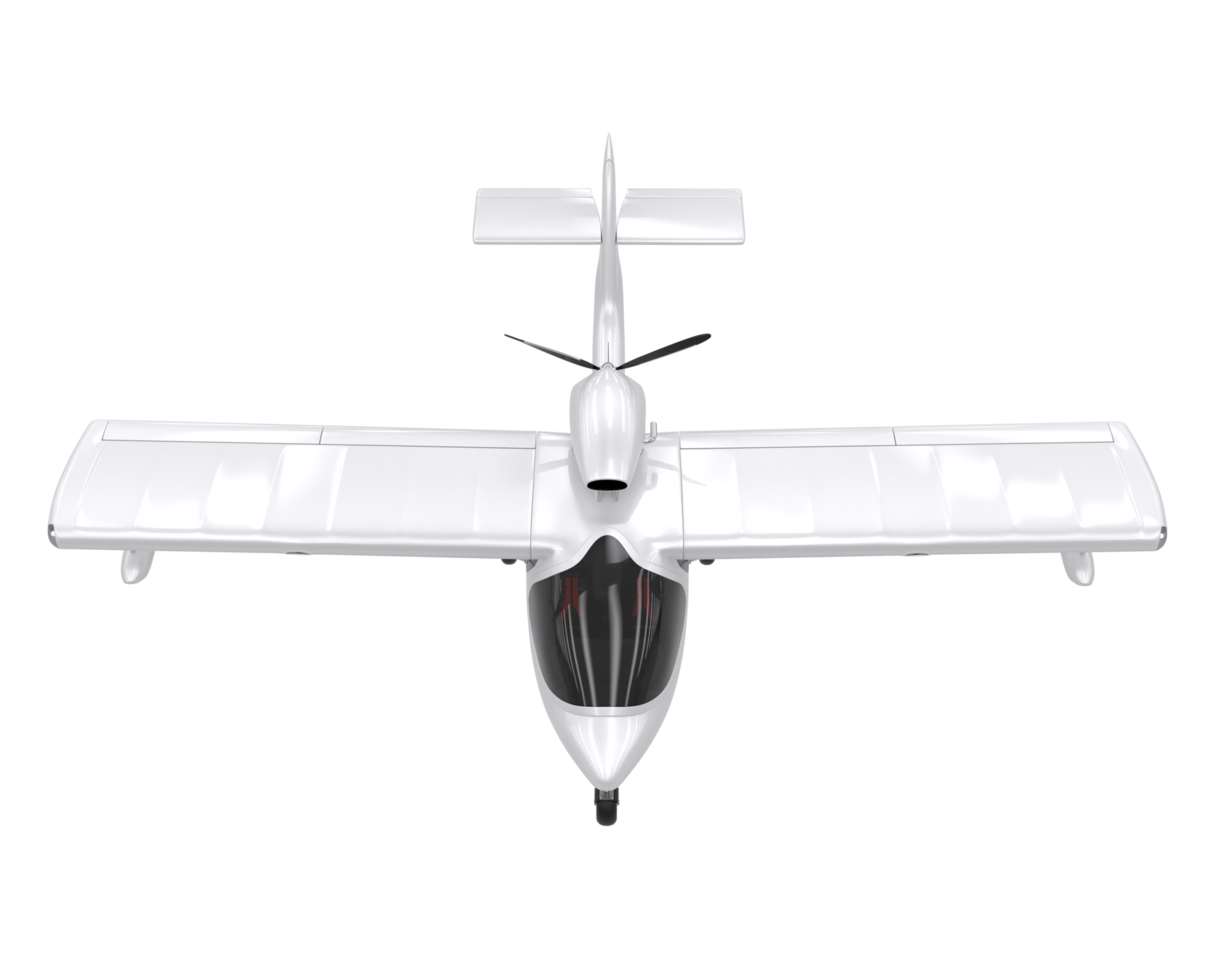 Airplane isolated on transparent background. 3d rendering - illustration png