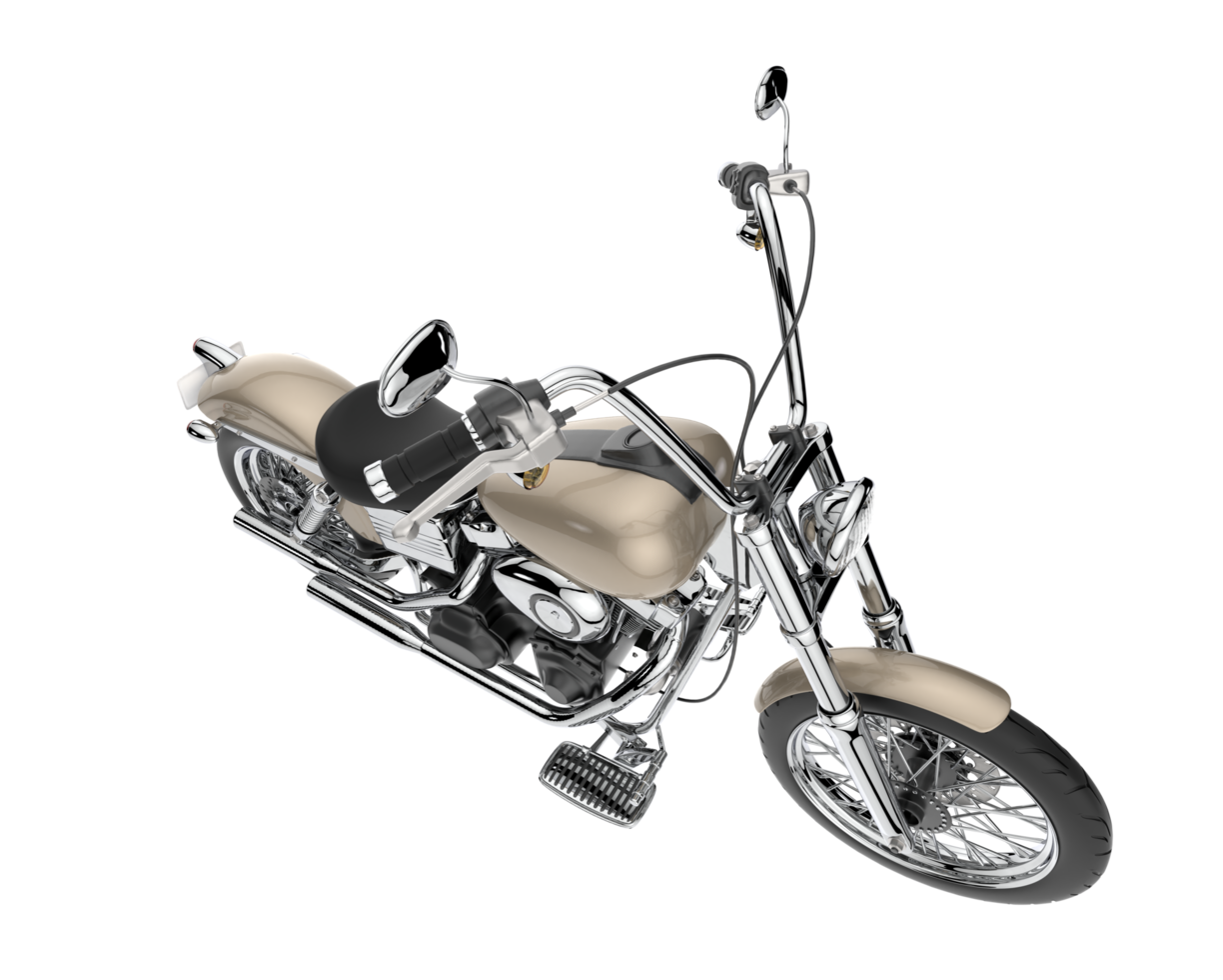 Motorcycle isolated on transparent background. 3d rendering - illustration png