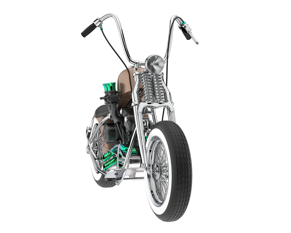 Motorcycle isolated on transparent background. 3d rendering - illustration png