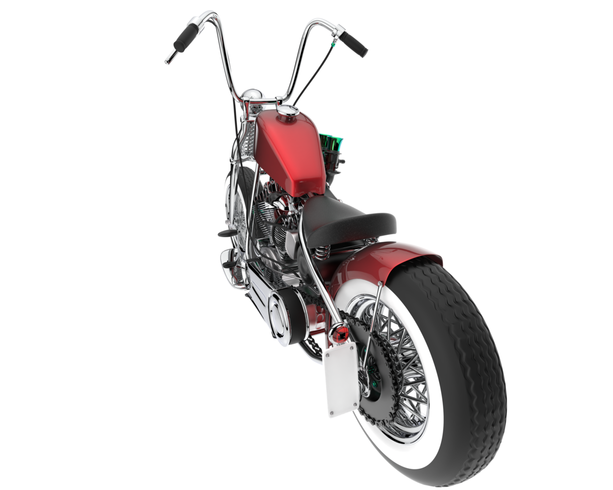 Motorcycle isolated on transparent background. 3d rendering - illustration png