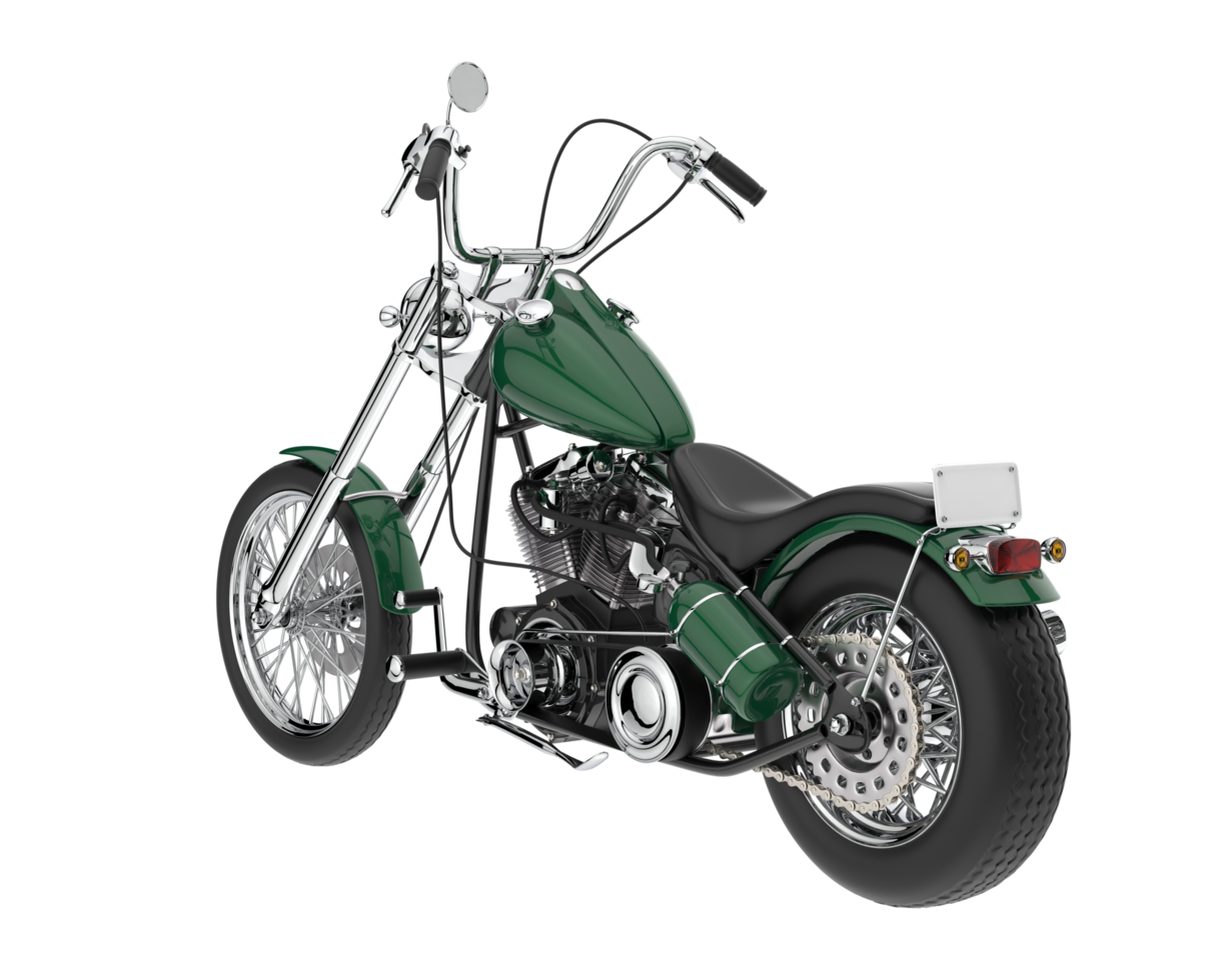 Motorcycle isolated on transparent background. 3d rendering - illustration png