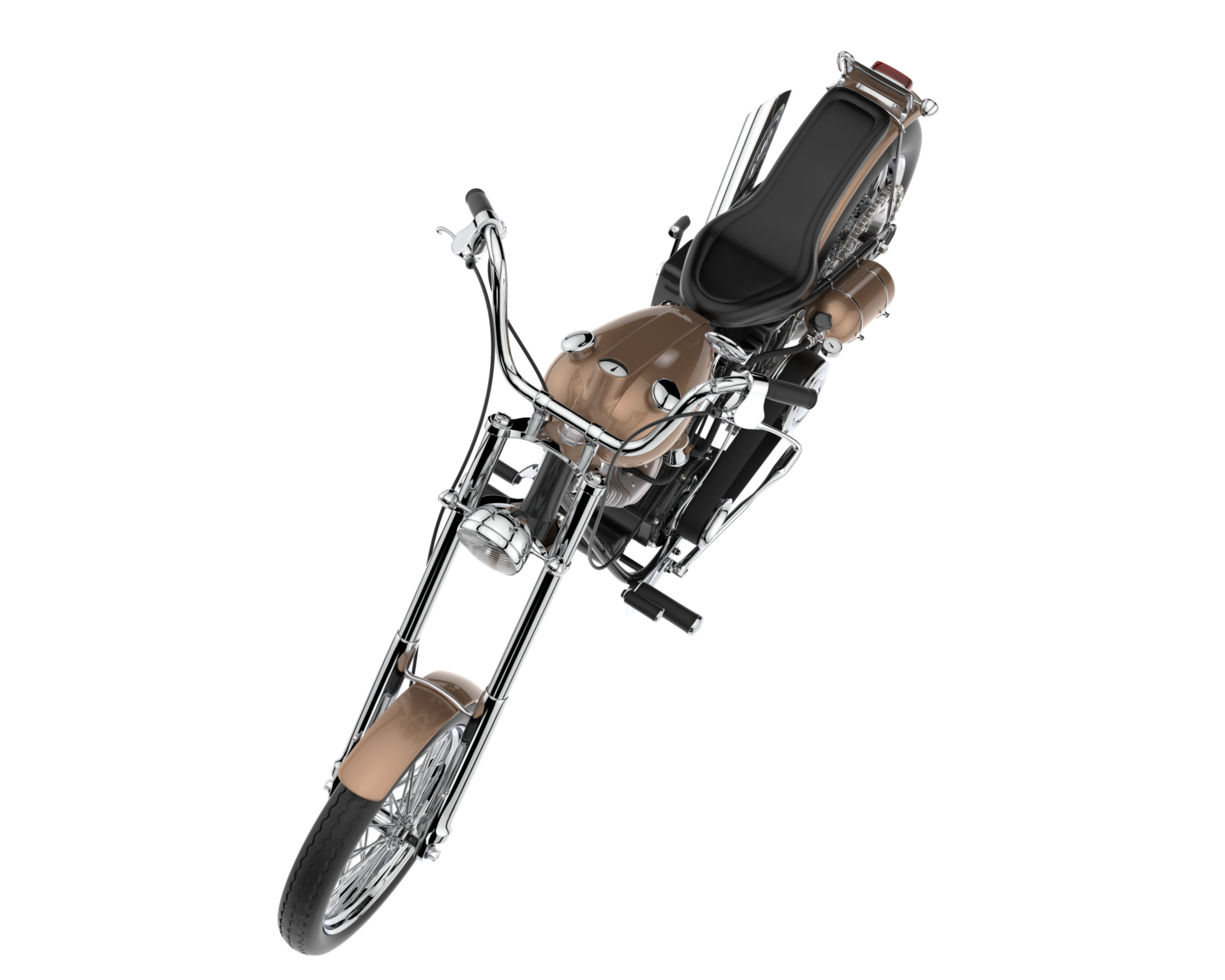 Motorcycle isolated on transparent background. 3d rendering - illustration png