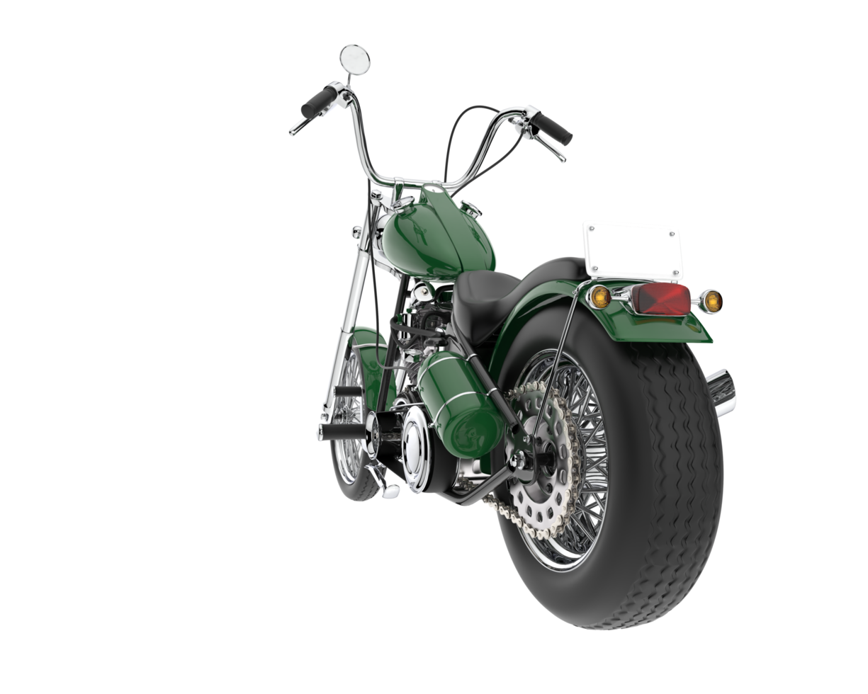 motocicleta aislada sobre fondo transparente. Representación 3d - ilustración png