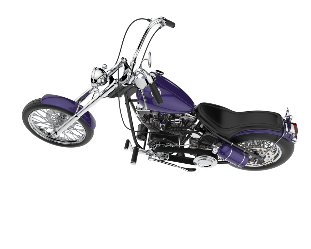 Motorcycle isolated on transparent background. 3d rendering - illustration png