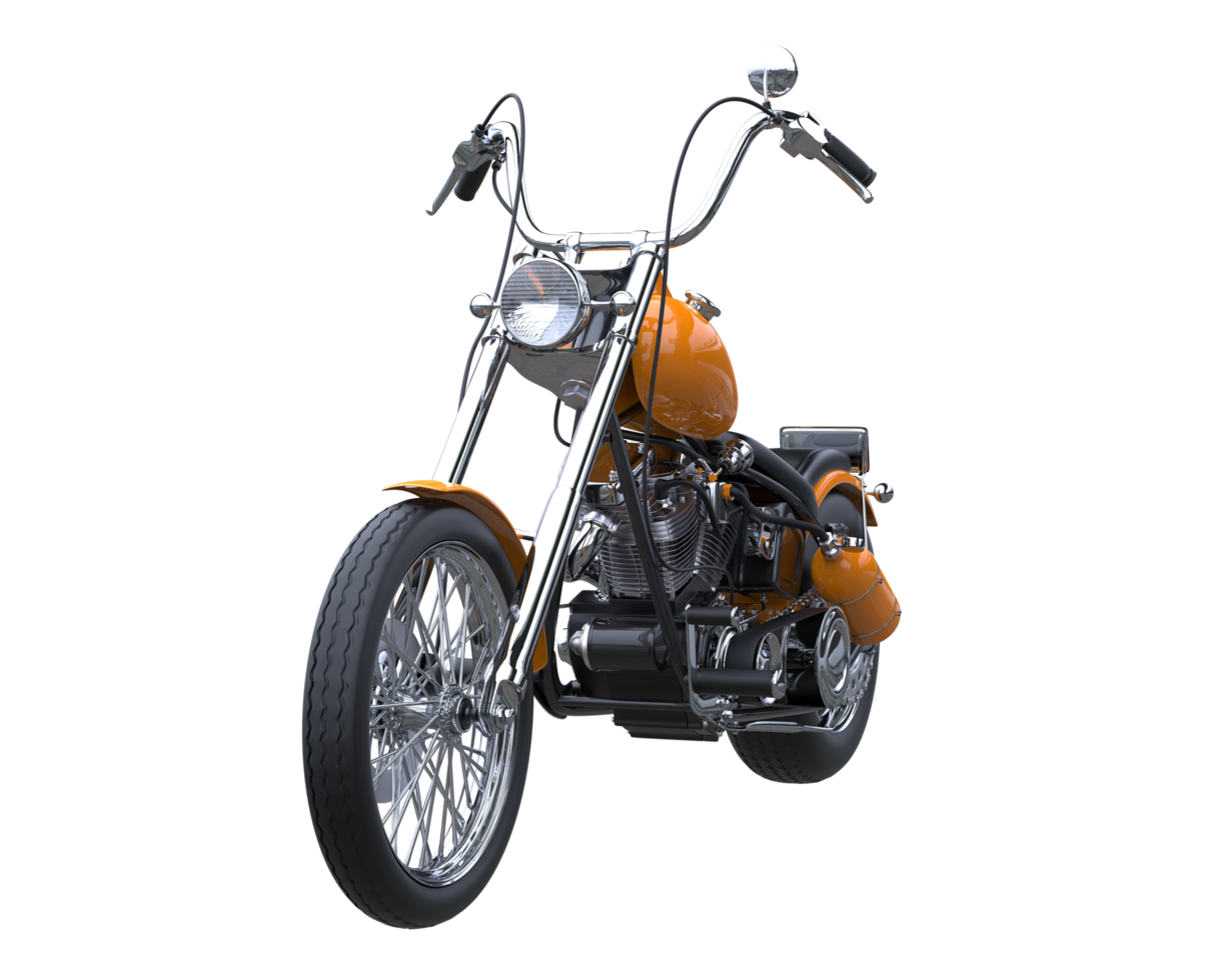 motocicleta isolada em fundo transparente. renderização 3D - ilustração png