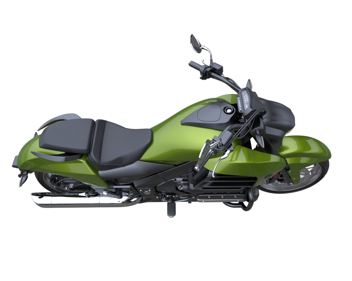 Motorcycle isolated on transparent background. 3d rendering - illustration png