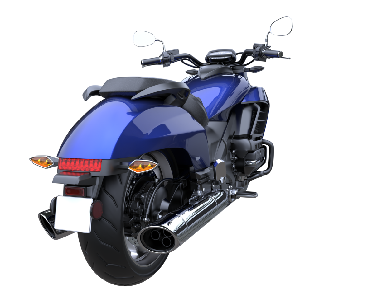 Motorcycle isolated on transparent background. 3d rendering - illustration png