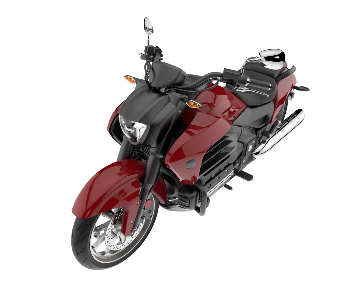 Motorcycle isolated on transparent background. 3d rendering - illustration png