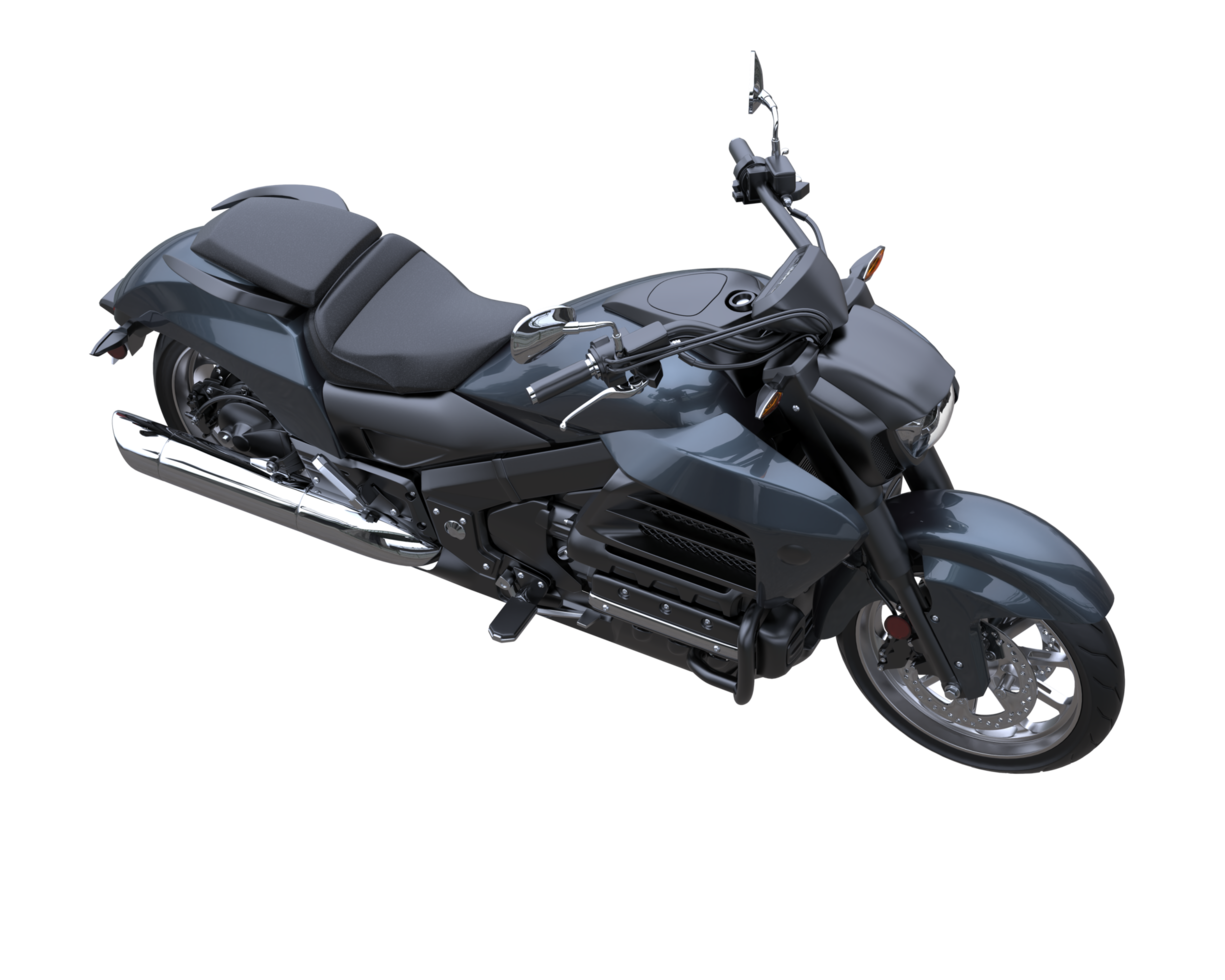 Motorcycle isolated on transparent background. 3d rendering - illustration png