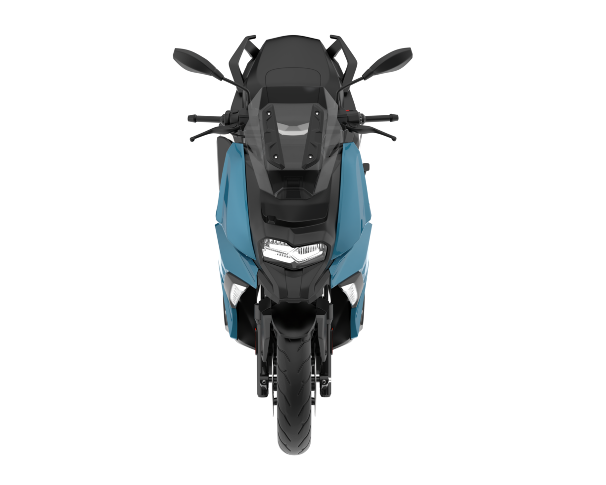 motocicleta isolada em fundo transparente. renderização 3D - ilustração png