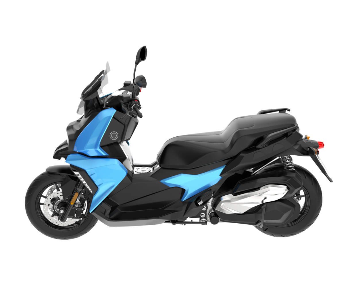 Motorcycle isolated on transparent background. 3d rendering - illustration png