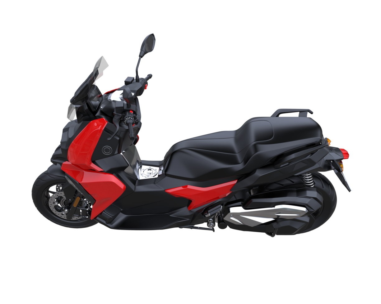 Motorcycle isolated on transparent background. 3d rendering - illustration png