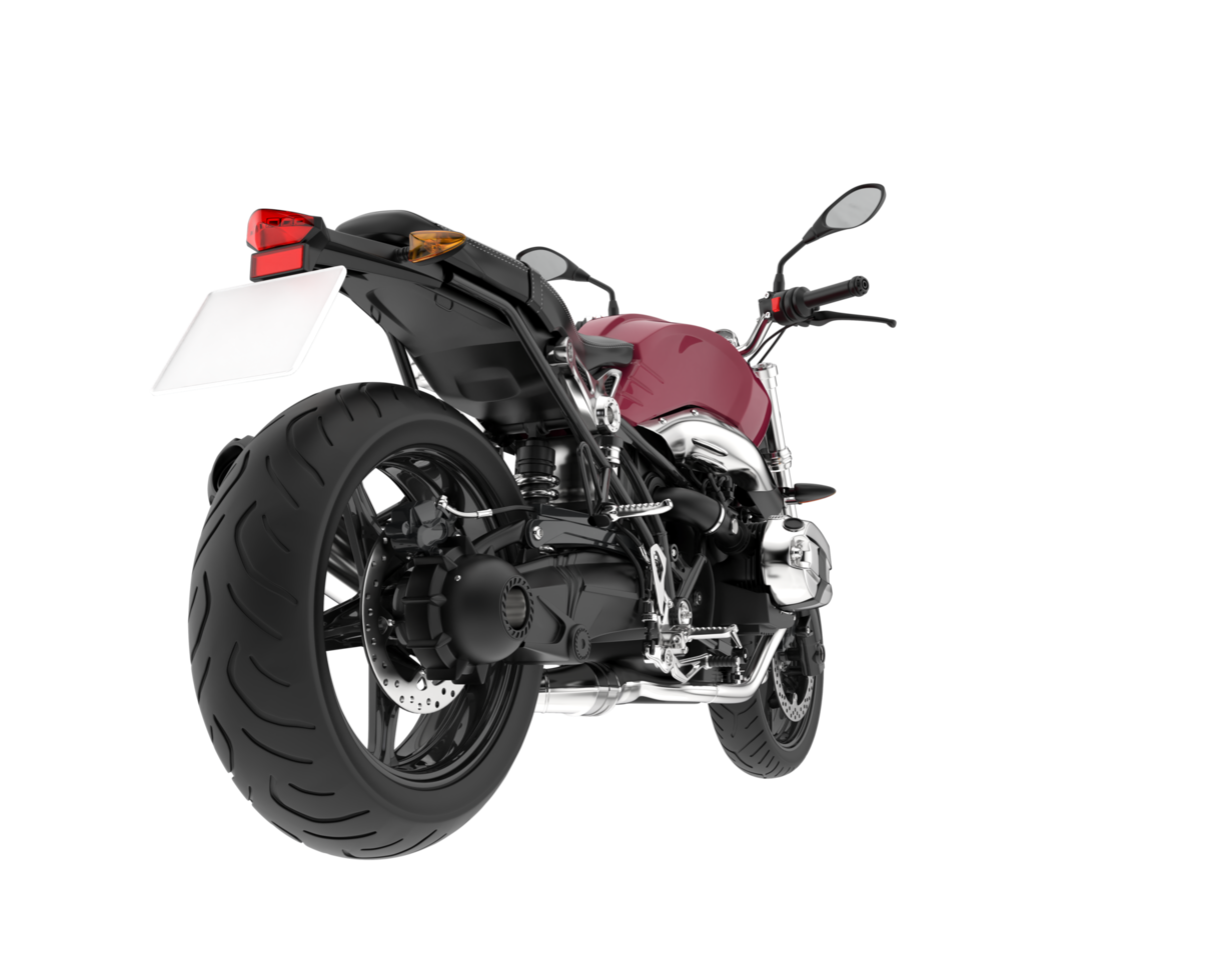 Motorrad isoliert auf transparentem Hintergrund. 3D-Rendering - Abbildung png