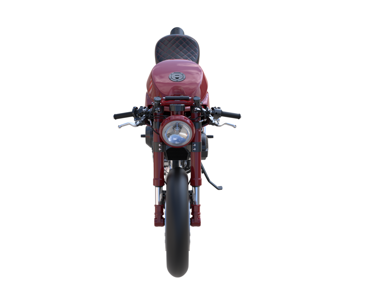 moto isolée sur fond transparent. rendu 3d - illustration png