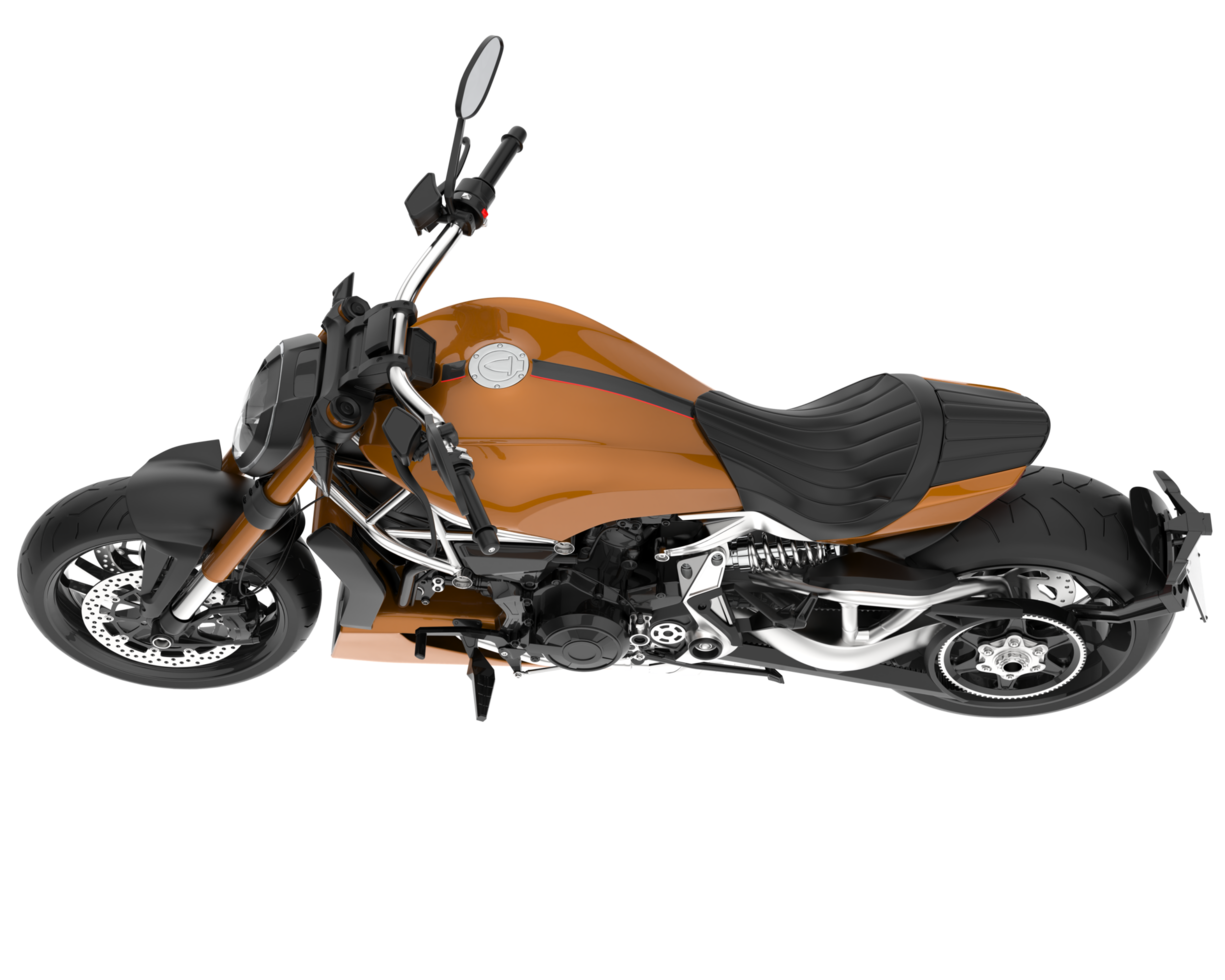 Motorcycle isolated on transparent background. 3d rendering - illustration png