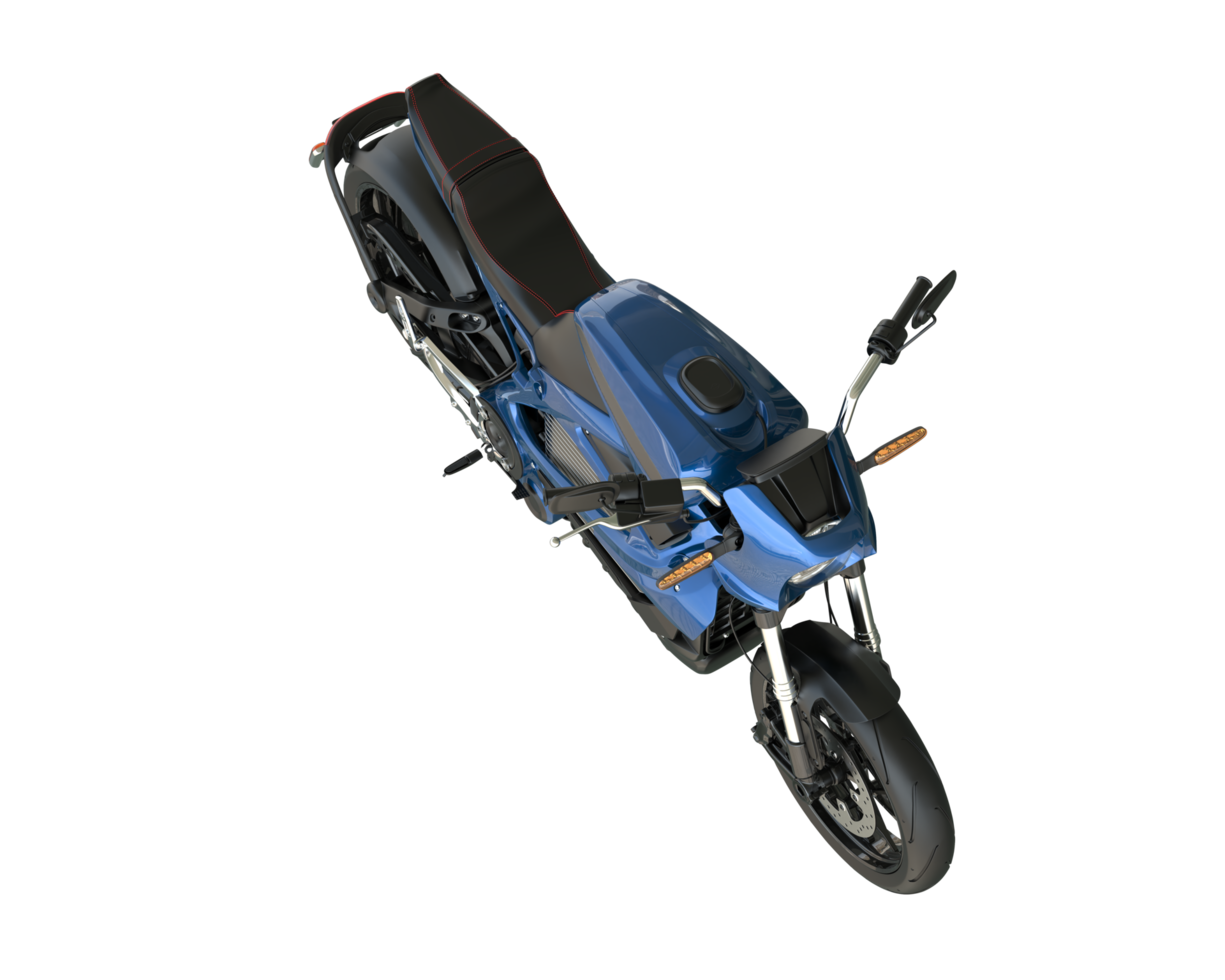 motociclo isolato su trasparente sfondo. 3d interpretazione - illustrazione png