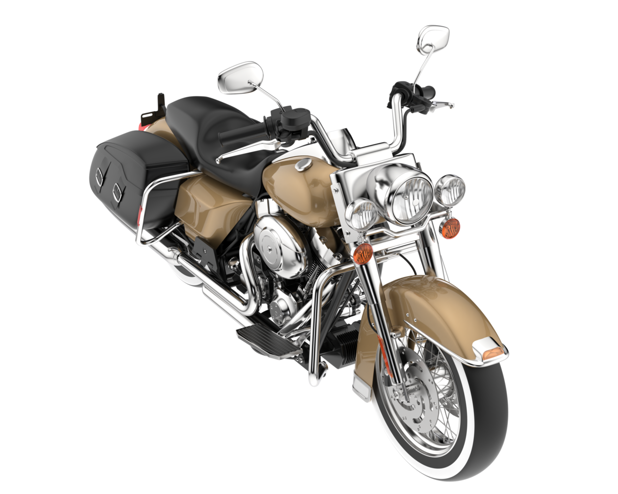 Motorcycle isolated on transparent background. 3d rendering - illustration png
