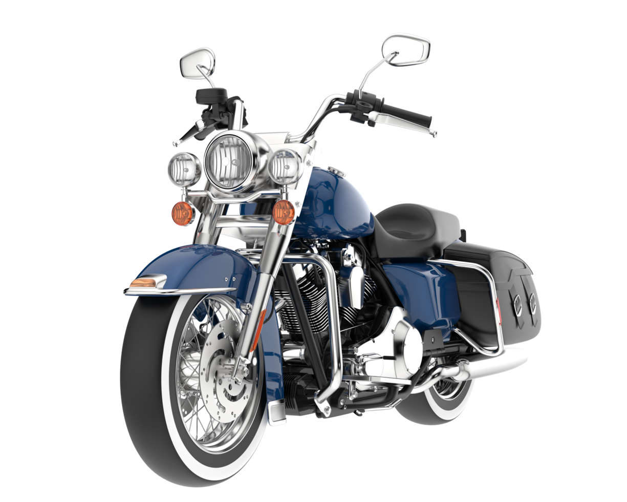 Motorcycle isolated on transparent background. 3d rendering - illustration png