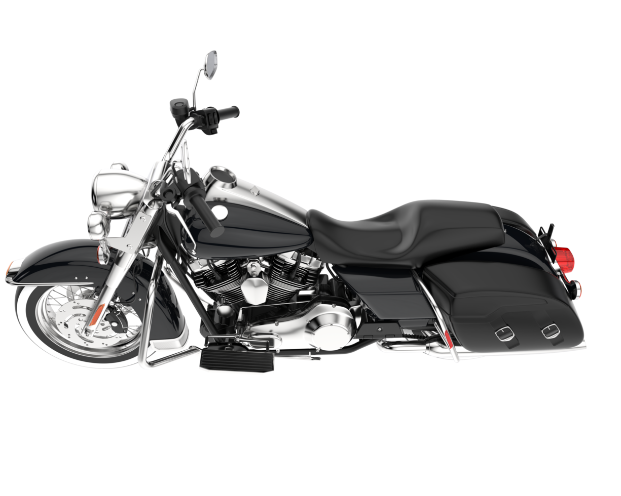 Motorcycle isolated on transparent background. 3d rendering - illustration png