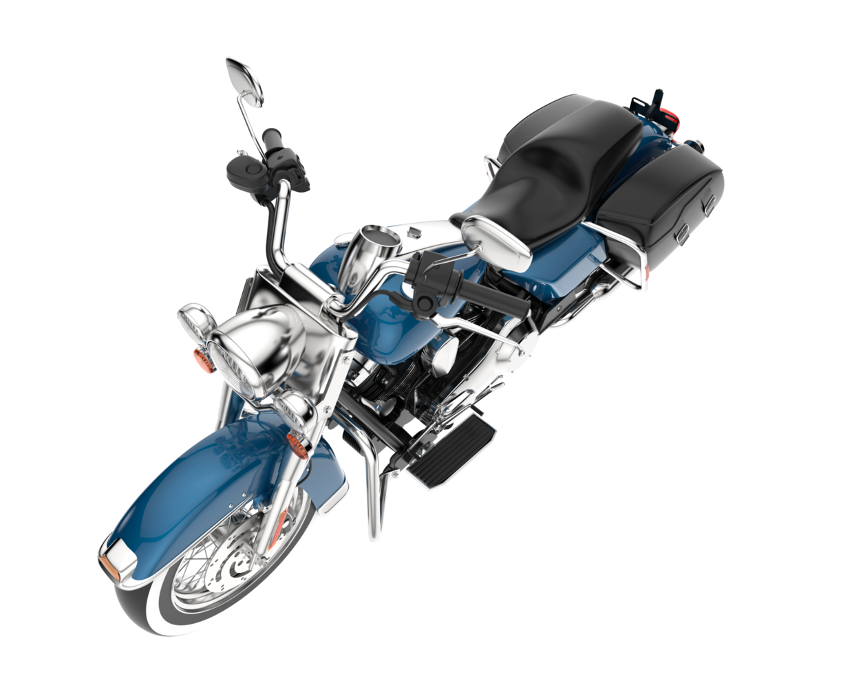 Motorcycle isolated on transparent background. 3d rendering - illustration png