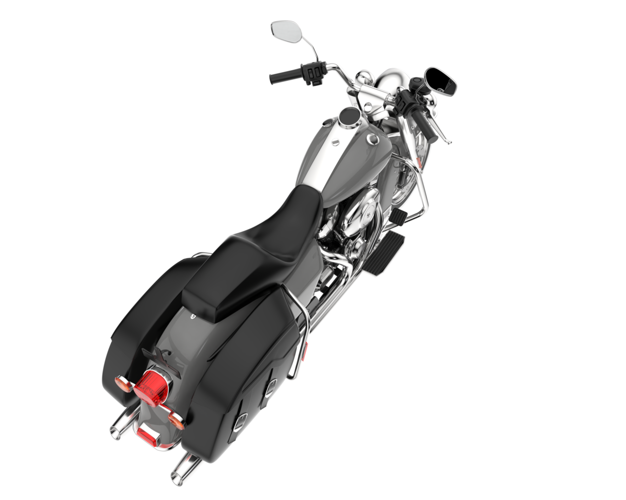 Motorcycle isolated on transparent background. 3d rendering - illustration png