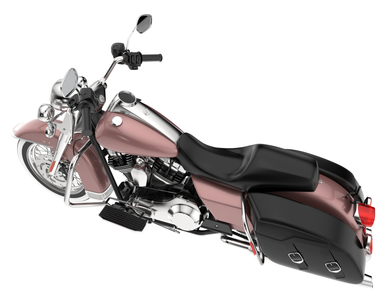 Motorcycle isolated on transparent background. 3d rendering - illustration png