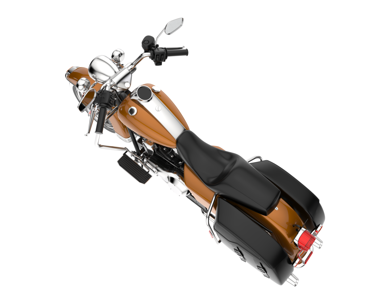 Motorcycle isolated on transparent background. 3d rendering - illustration png