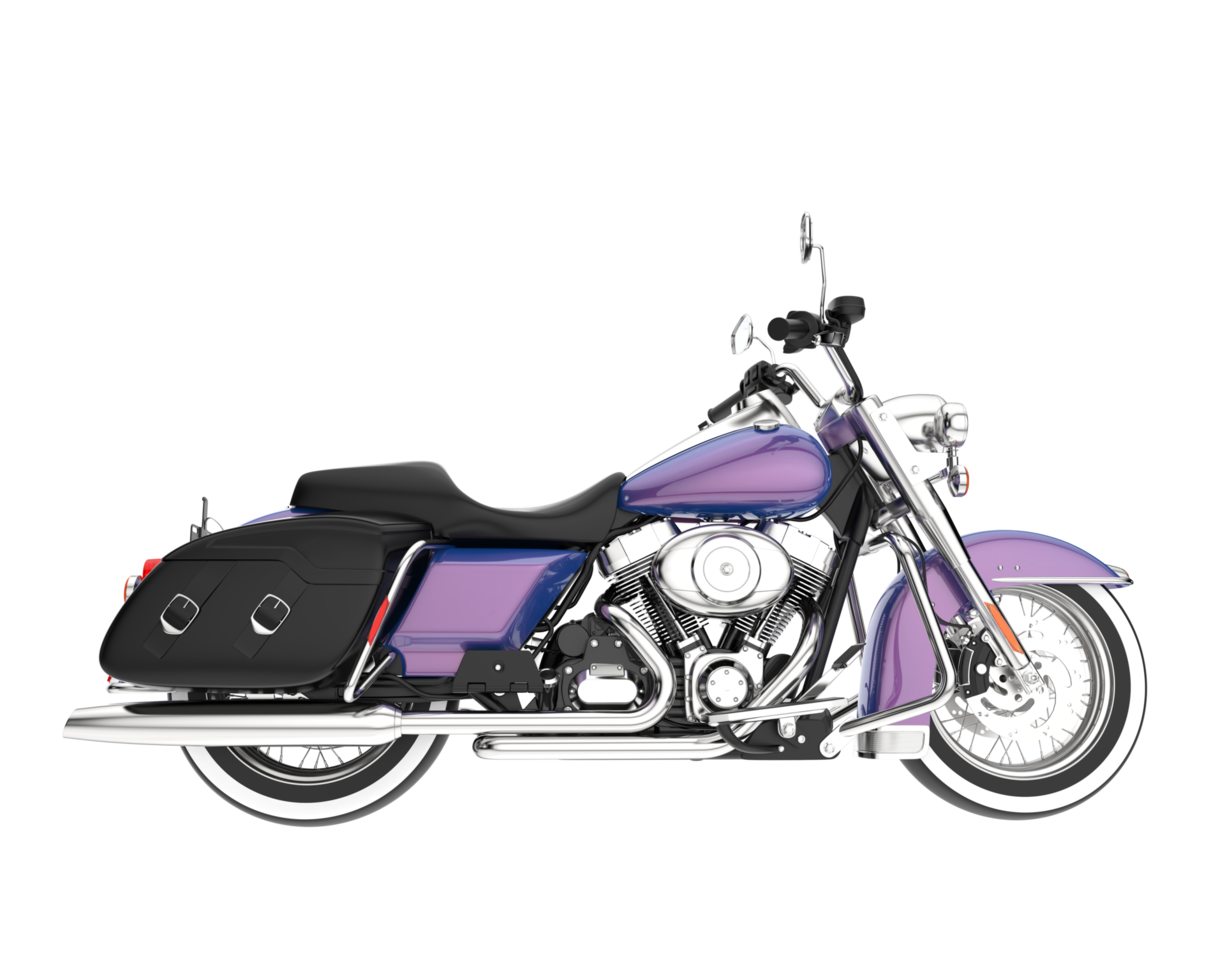 Motorcycle isolated on transparent background. 3d rendering - illustration png