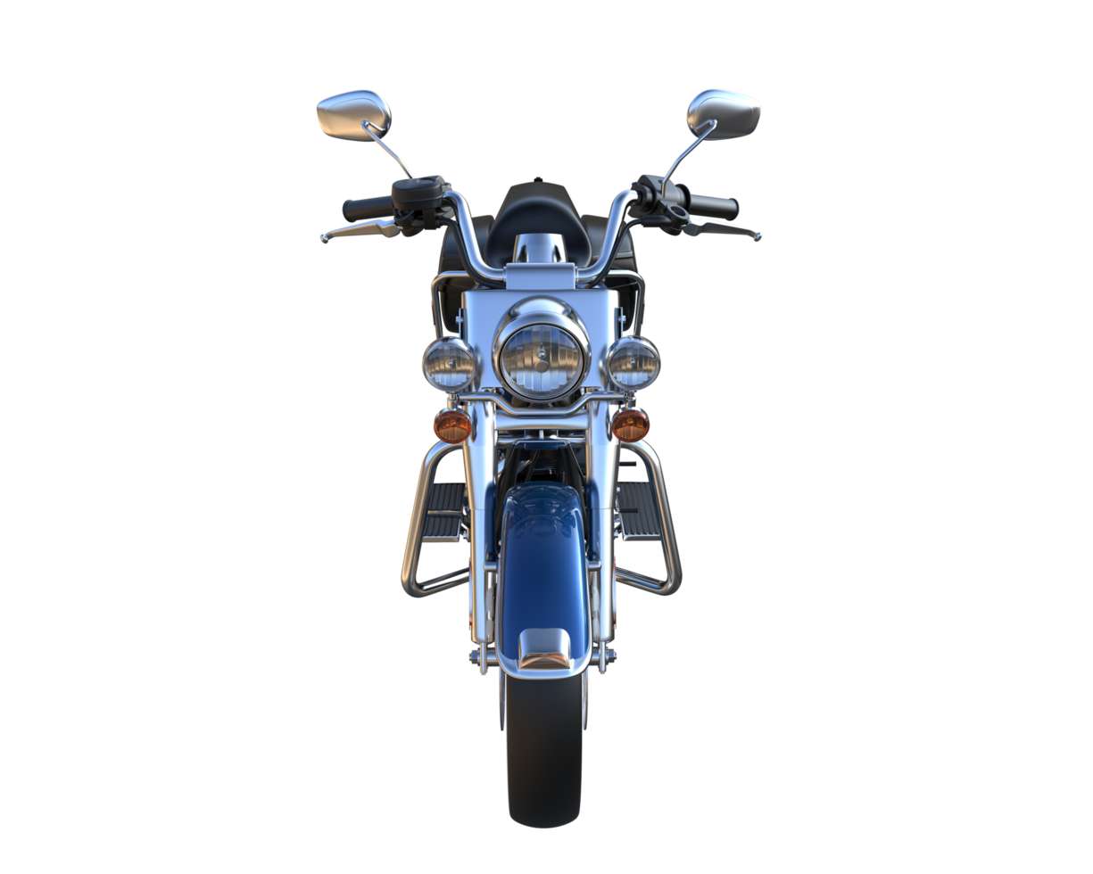 moto isolée sur fond transparent. rendu 3d - illustration png