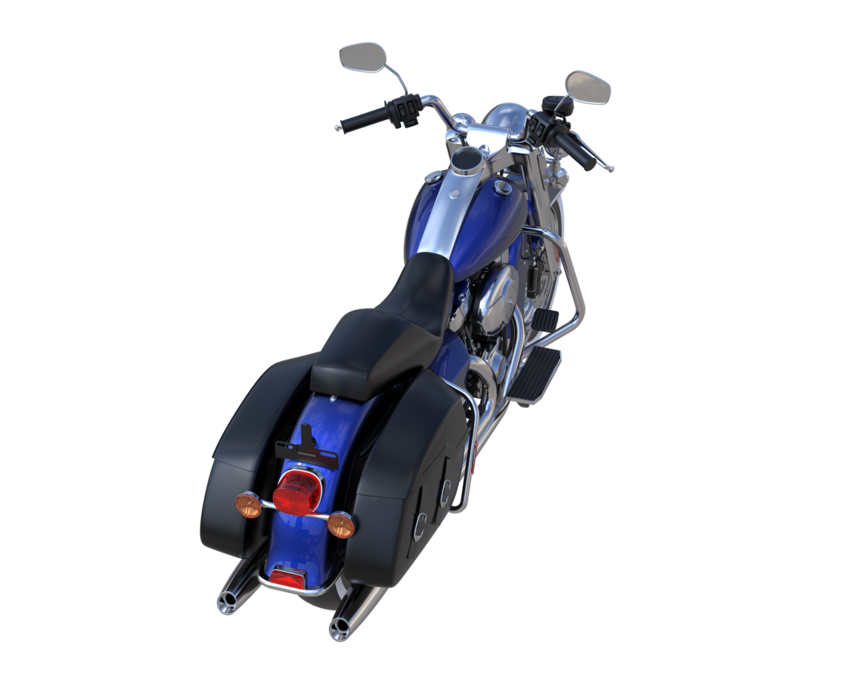 Motorcycle isolated on transparent background. 3d rendering - illustration png