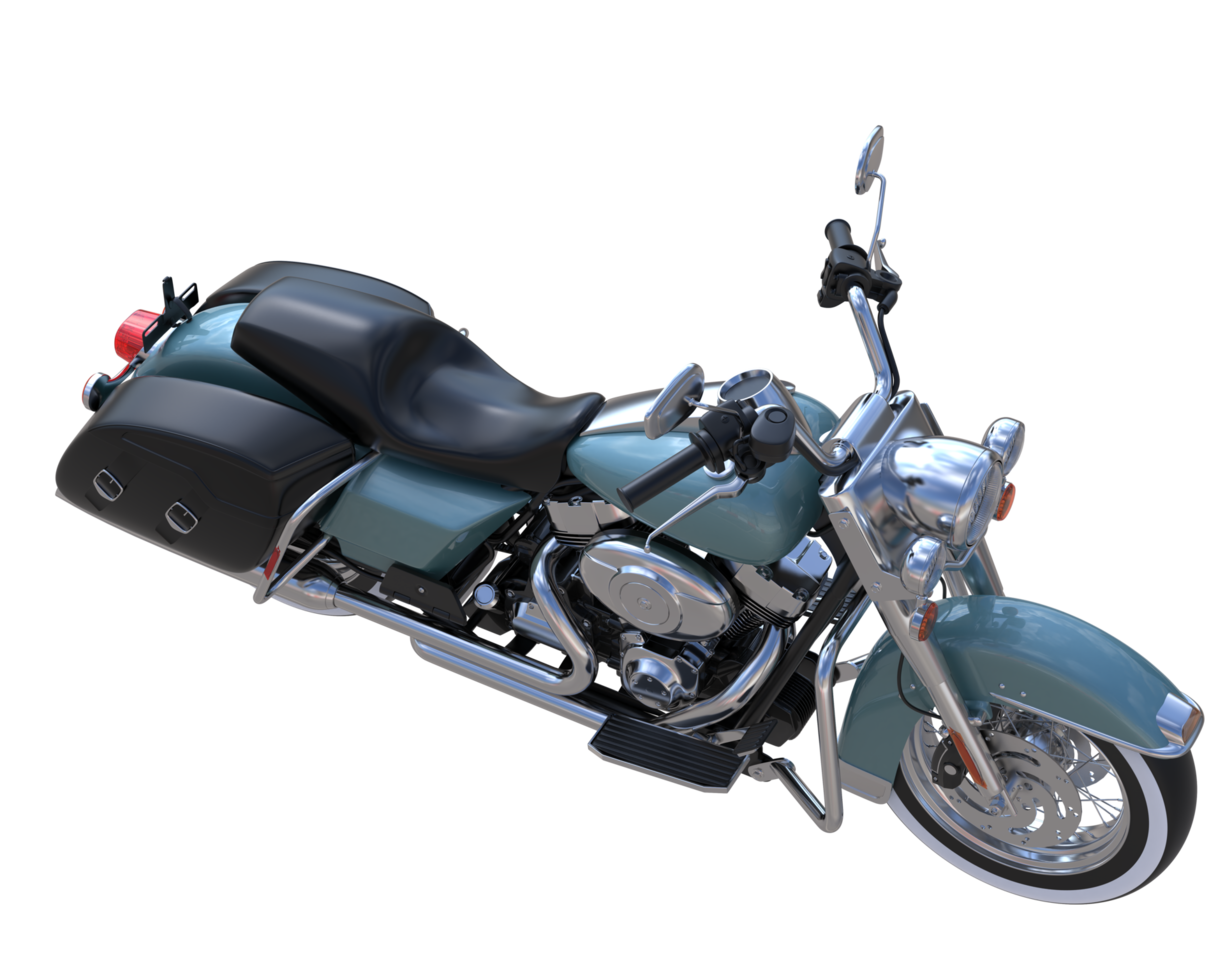 Motorcycle isolated on transparent background. 3d rendering - illustration png