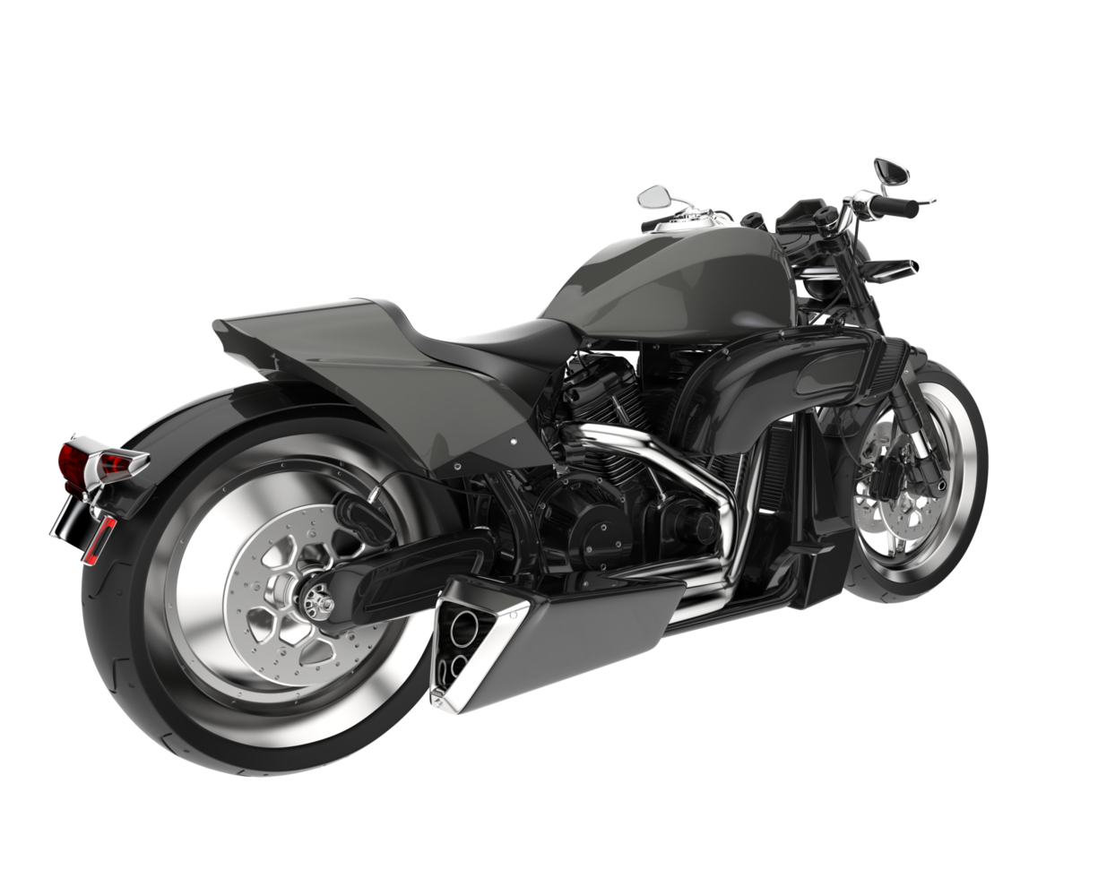 motocicleta isolada em fundo transparente. renderização 3D - ilustração png