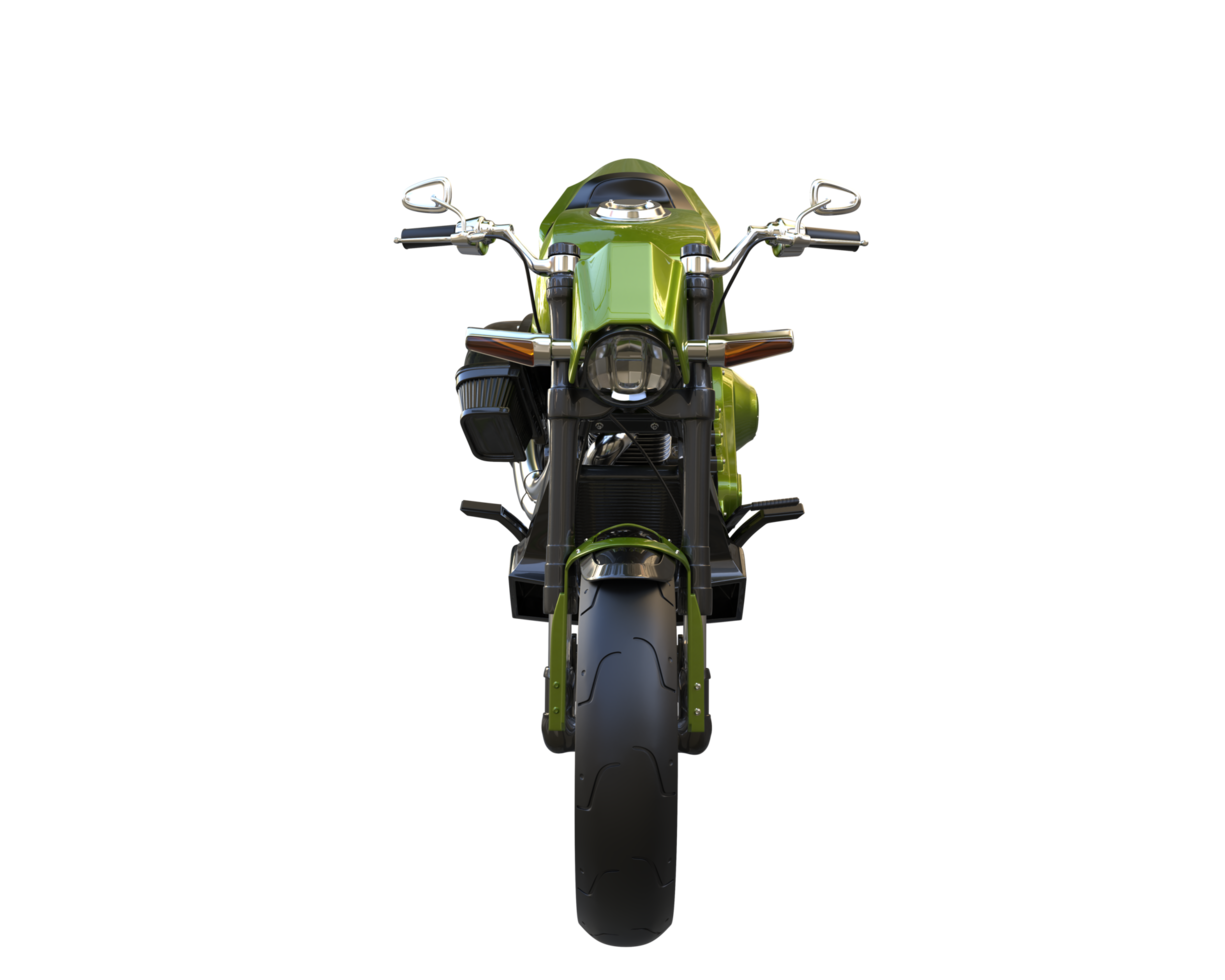 Motorcycle isolated on transparent background. 3d rendering - illustration png