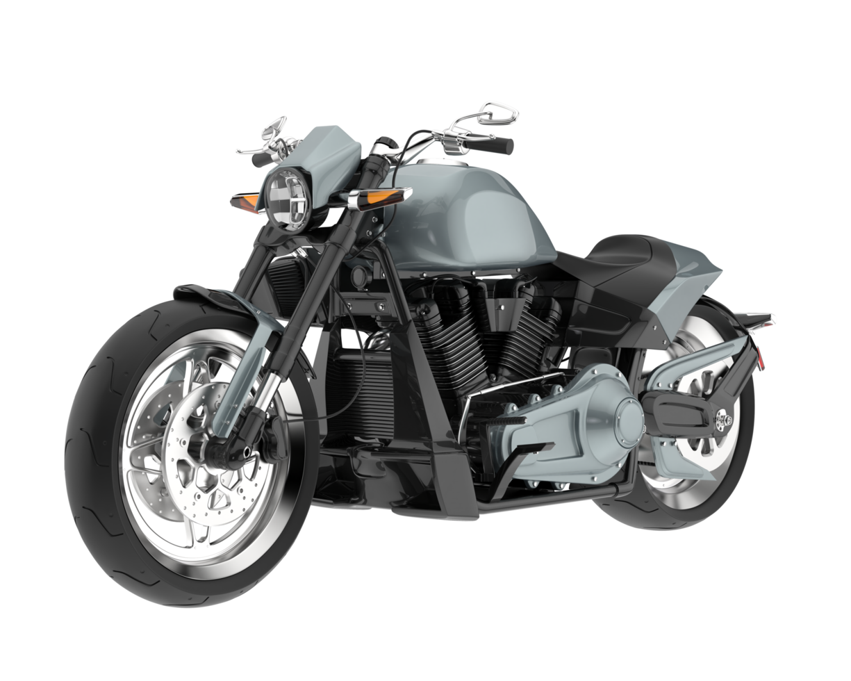 Motorcycle isolated on transparent background. 3d rendering - illustration png
